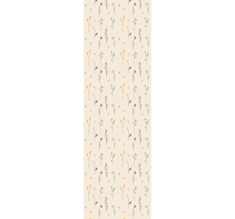 Färsk minimalistisk stil blommig tapet - Tenstickers