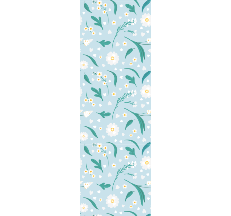 Daisy blommor fallande blomma tapet - Tenstickers