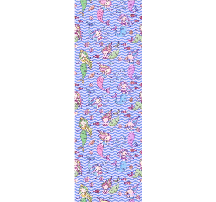 Sjöjungfrubilder barn tapet - Tenstickers