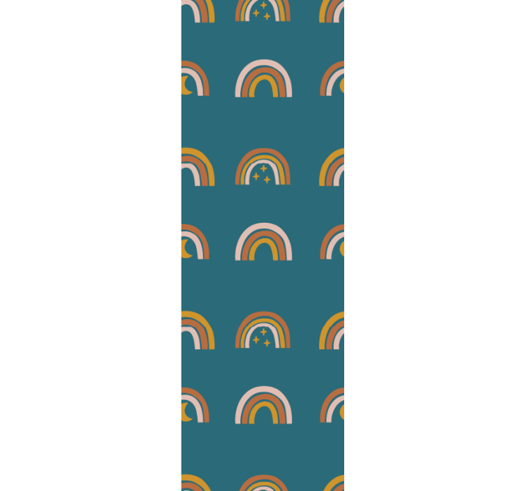 Himmelsk, mystisk modern regnbåge tapet - Tenstickers