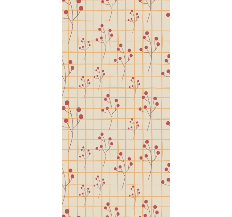 Rutigt mönster bär vardagsrum tapet - Tenstickers