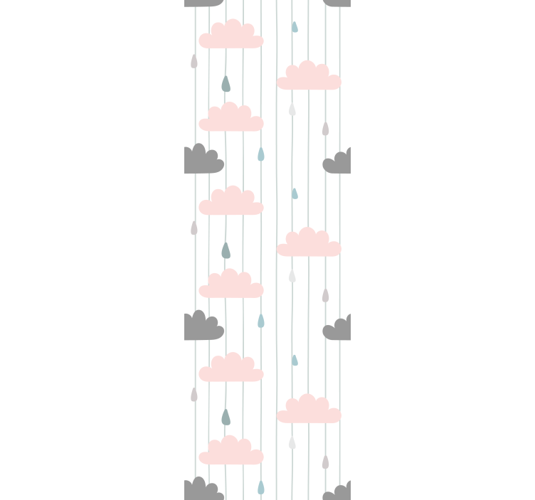 Molniga regndroppar Bebis tapet - Tenstickers