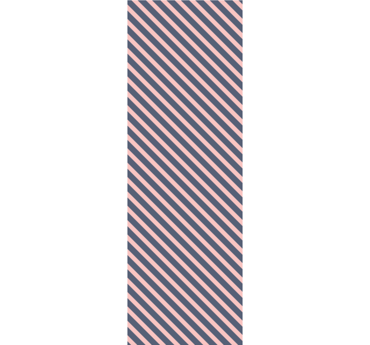 Rosa och grå ränder vertikal tapet - Tenstickers