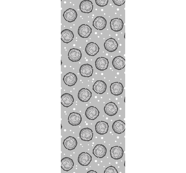 Prickade rosetter Grå tapet - Tenstickers