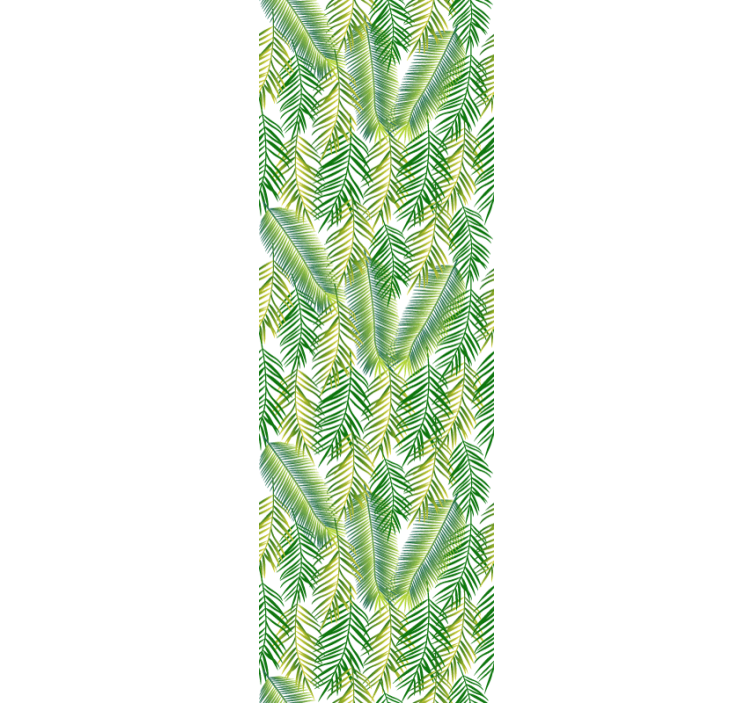 Dekorativa gröna växter blomma tapeter - Tenstickers