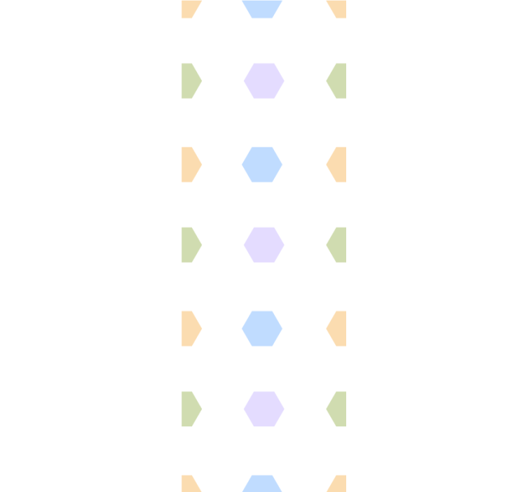 Pastell hexagoner tapet geometriska former - Tenstickers