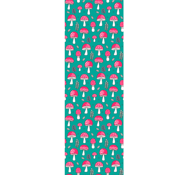 Skogssvamp mönster tapet natur - Tenstickers