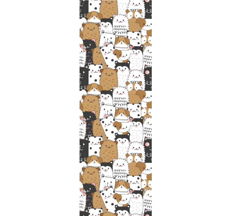 Lekfullt kattmotiv tapet katter - Tenstickers