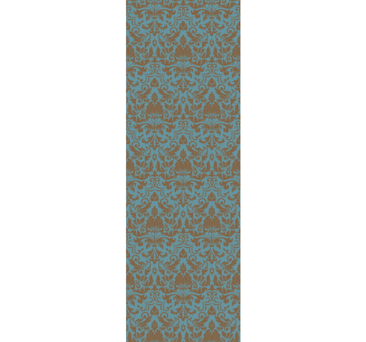 Jordton blå elegant modern tapet - Tenstickers