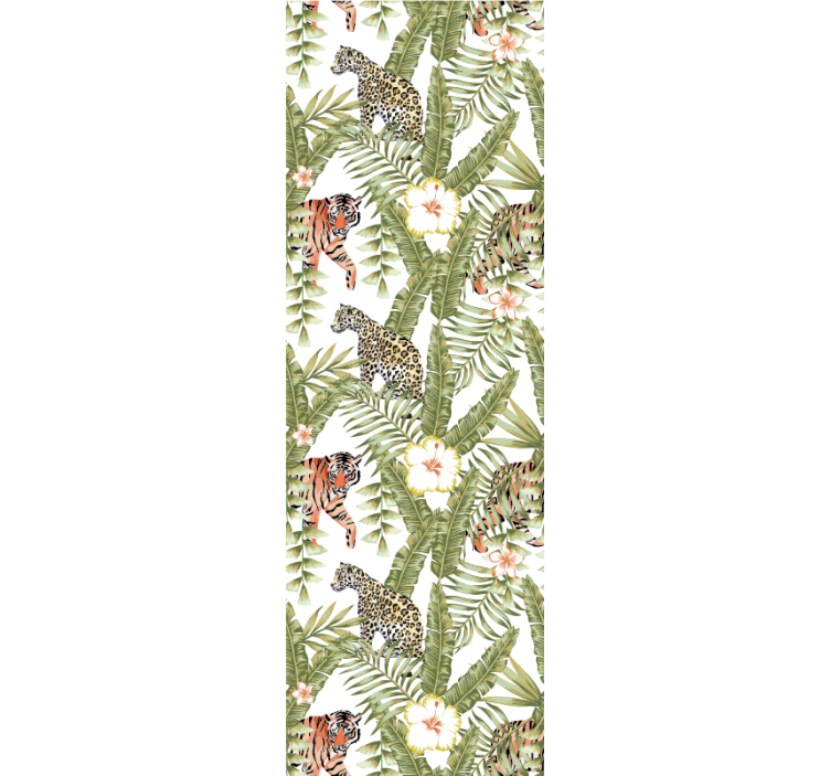 Tropisk djungelfauna Dyr tapet - Tenstickers