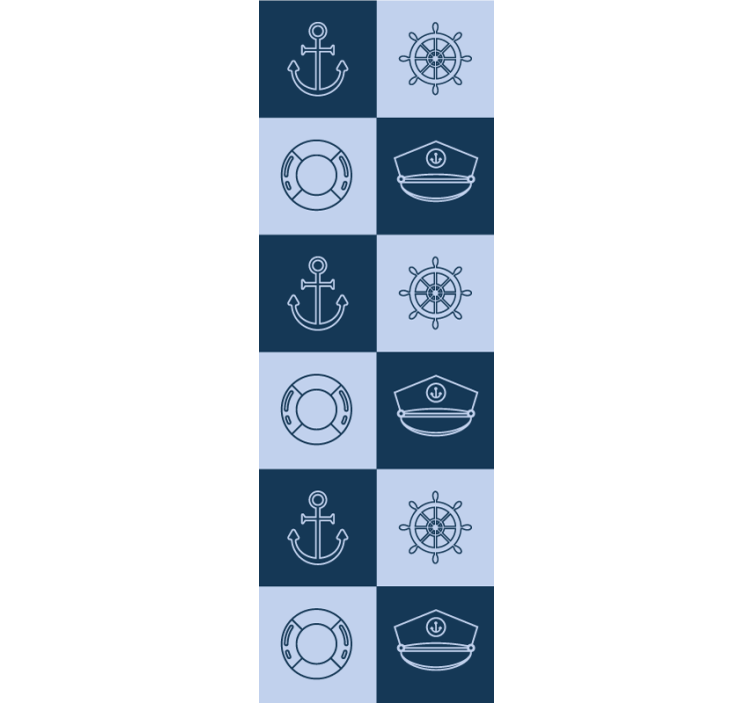 Marina symboler kakel kök tapet - Tenstickers