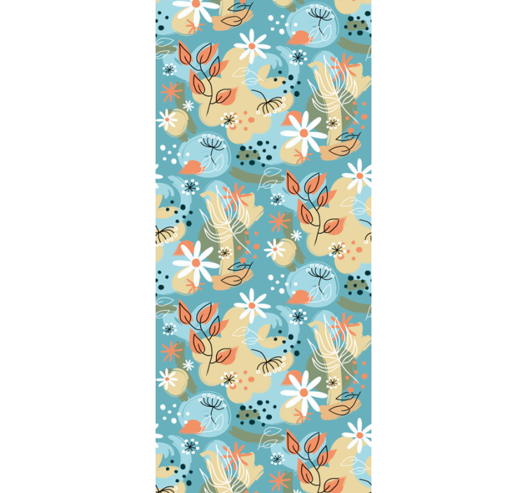 Blommig bris Tapet blommor - Tenstickers