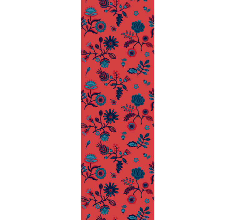 Blommönster överlägg Tapet blommig - Tenstickers