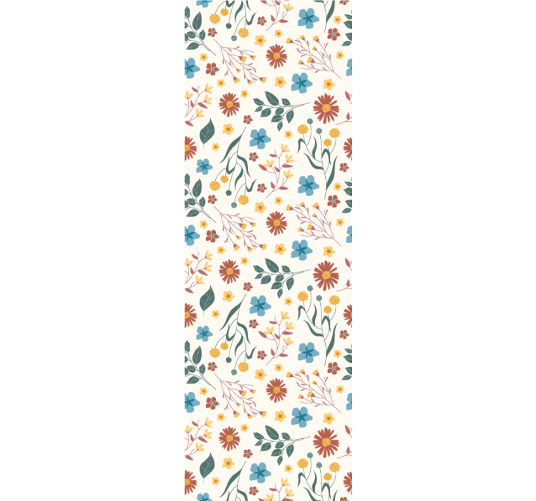 Botaniska blomstra Tapet blommor - Tenstickers