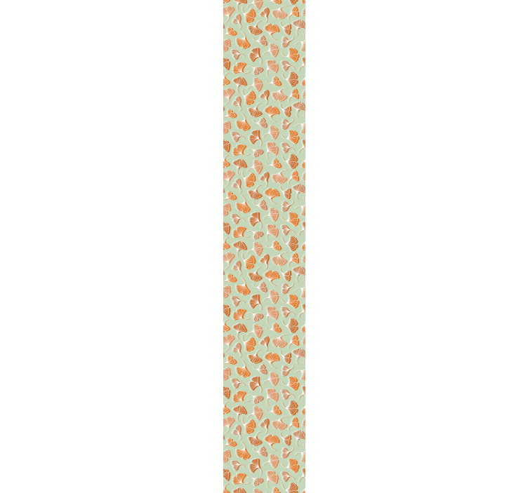 Gingko blad mönster Tapet blad - Tenstickers