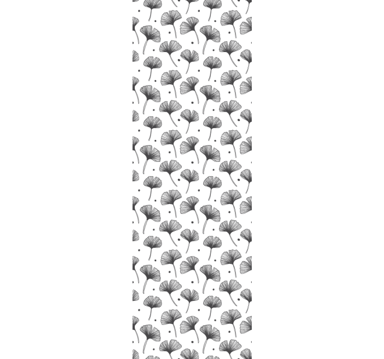 Ginkgo biloba mönster Tapet blad - Tenstickers