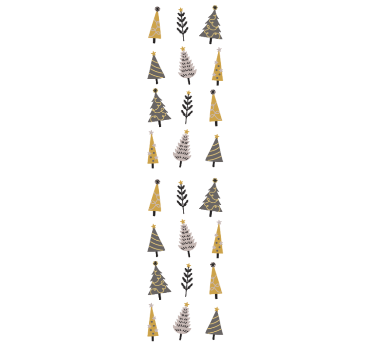 Semester träd mönster Tapet jul - Tenstickers