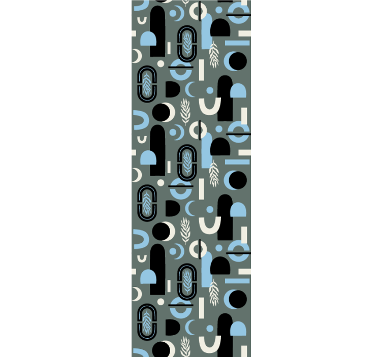 Geometriska former collage modern tapet - Tenstickers