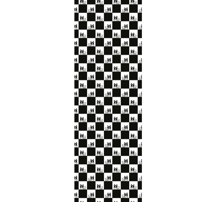 Hund katt modell fransk bulldog barn tapet - Tenstickers