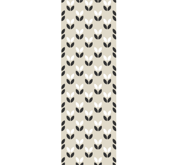 Symmetriska bladmönster tapet geometriska former - Tenstickers