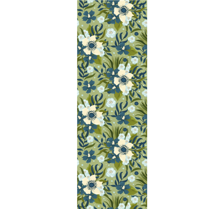 Sommar färgglada blommönster tapeter - Tenstickers