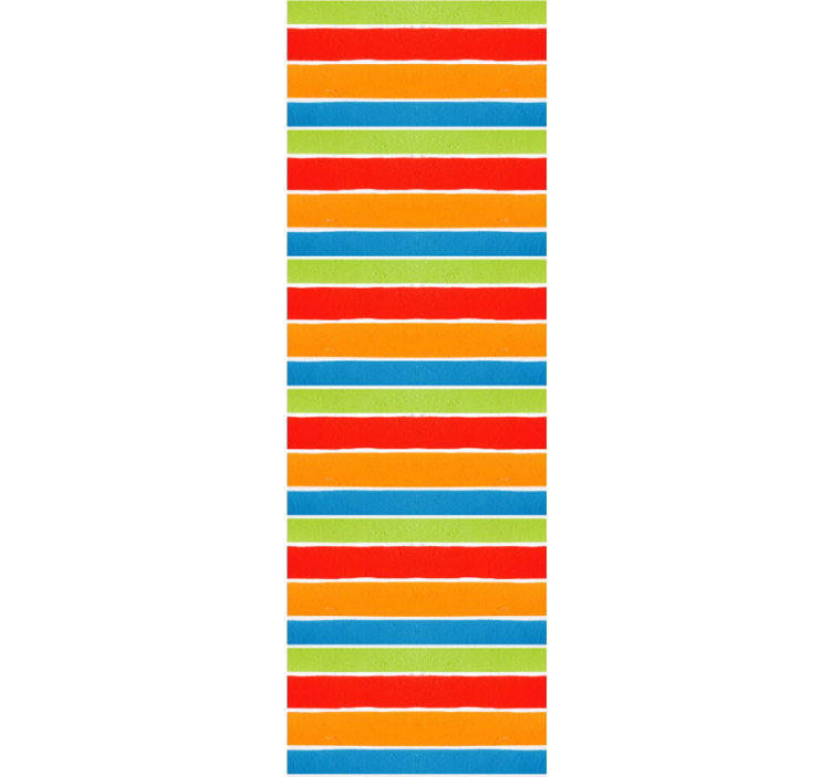 Flerfärgade ränder Randig tapet - Tenstickers