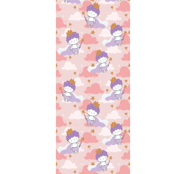 80 -talets lilla prinskrona tapet - Tenstickers