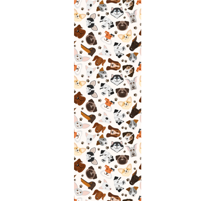 Söt mix valp hund mönster barn tapeter - Tenstickers