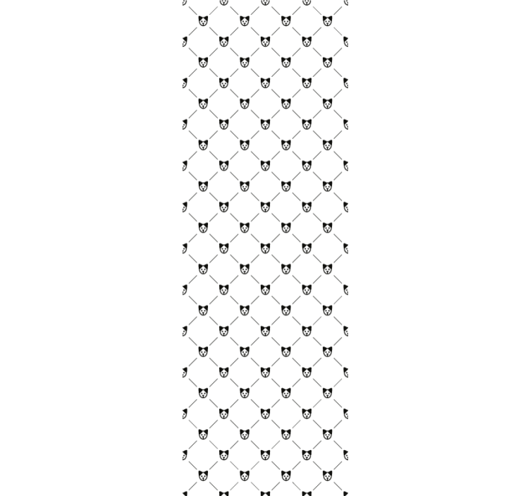 Katt siluett mönster tapet katter - Tenstickers