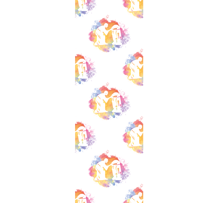 Kosmisk tjej ljus collage tonåringar rum tapeter - Tenstickers