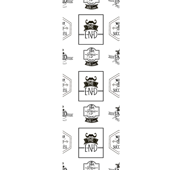 Motiverande fraser brev tapet - Tenstickers
