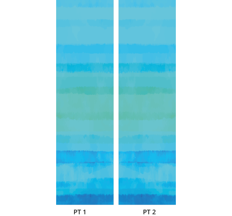 Horisontella ränder panorama Tapet horisontaler - Tenstickers
