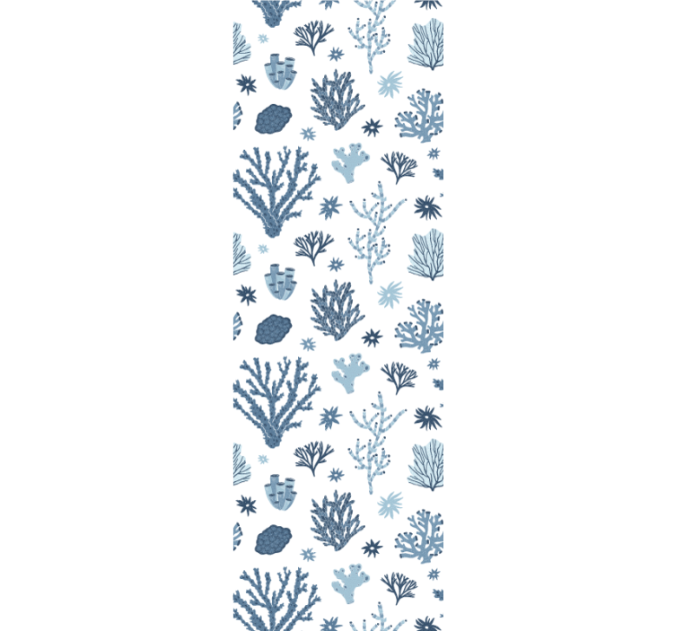 Moderna koraller hampton stil abstrakt tapet - Tenstickers