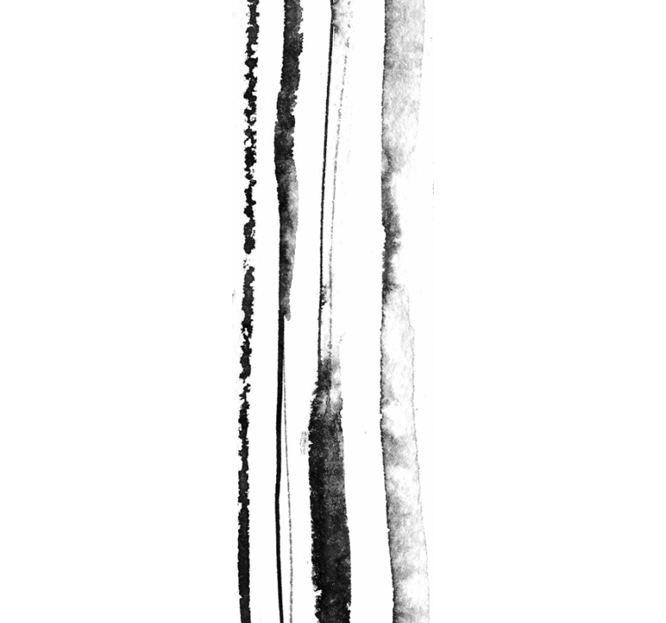 Organiskt svartvitt mönster Tapet vertikala - Tenstickers