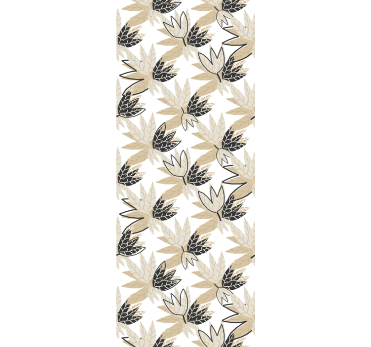 Lummig botanisk design Tapet blad - Tenstickers