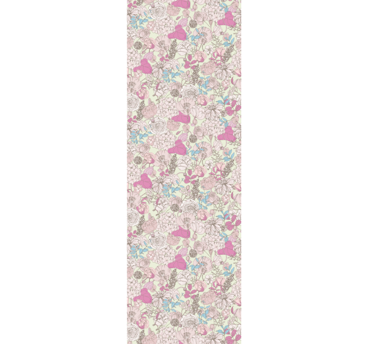 Blomma tapeter i grandmillenial stil - Tenstickers