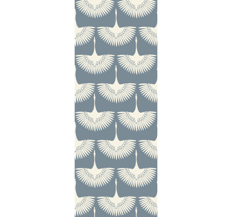 Elegant flygande storkar mönster Tapet fåglar - Tenstickers