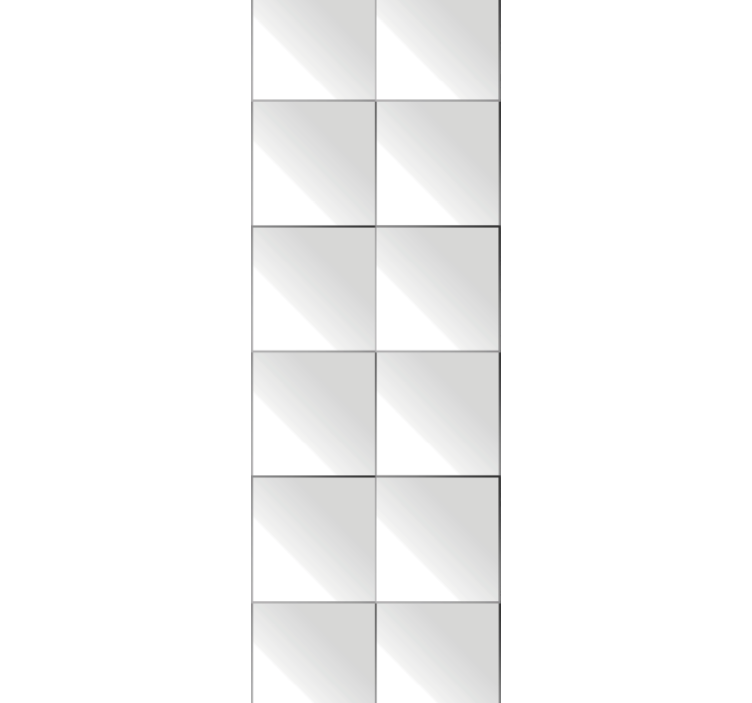 Grå geometrisk fyrkantig design fyrkantig tapet - Tenstickers