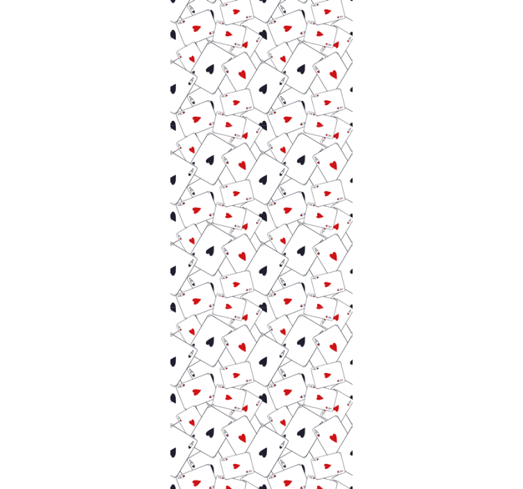 Spelkortsmönster brev tapet - Tenstickers