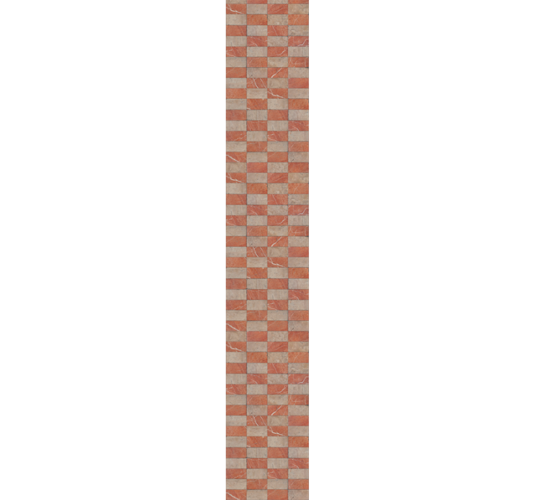 Geometriska beige plattor tapet kök - Tenstickers