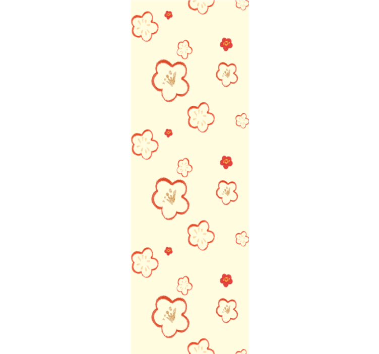 Delikata blommönster Tapet blommor - Tenstickers