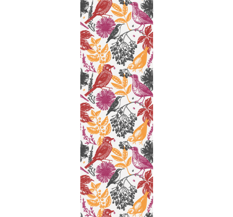 Vild trädgård blommönster tonåring tapeter - Tenstickers