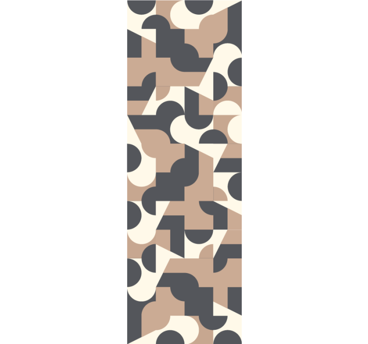 Kontrastiva färger mönster kakel tapet - Tenstickers