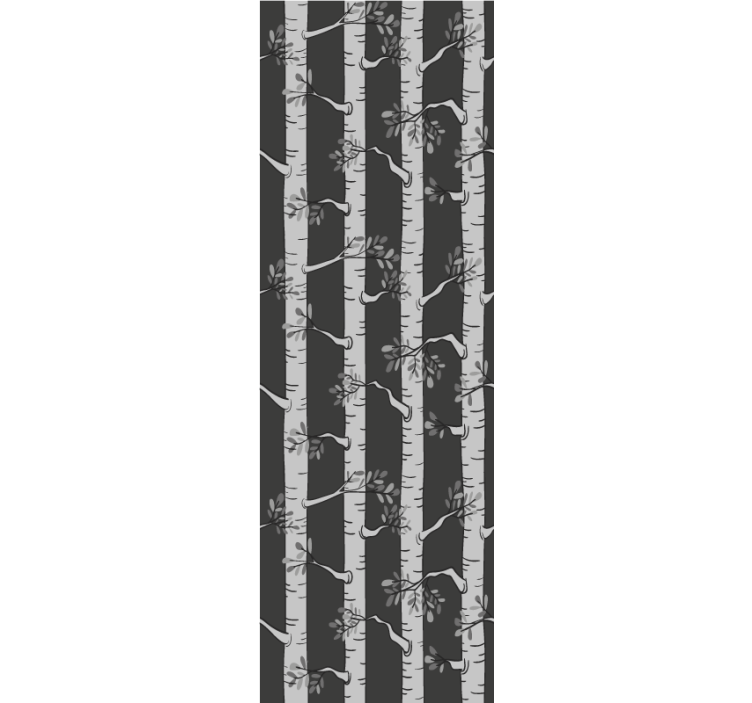 Elegant björkskog Tapet träd - Tenstickers