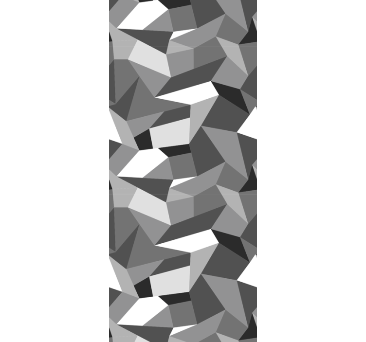 Svarta och vita trianglar triangel tapeter - Tenstickers