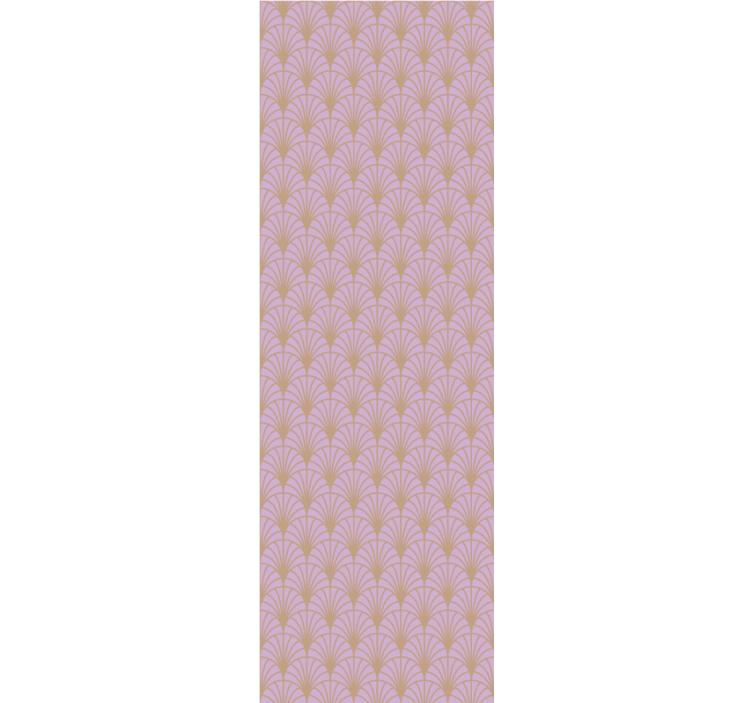 Rosa och guld skalor mönster klassisk tapet - Tenstickers