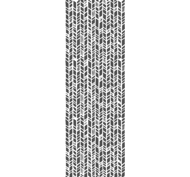 Svart och vit tribal abstrakt tapet - Tenstickers