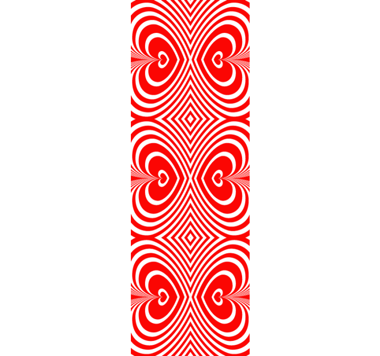 Hjärtmönster motiv tapet geometriska former - Tenstickers