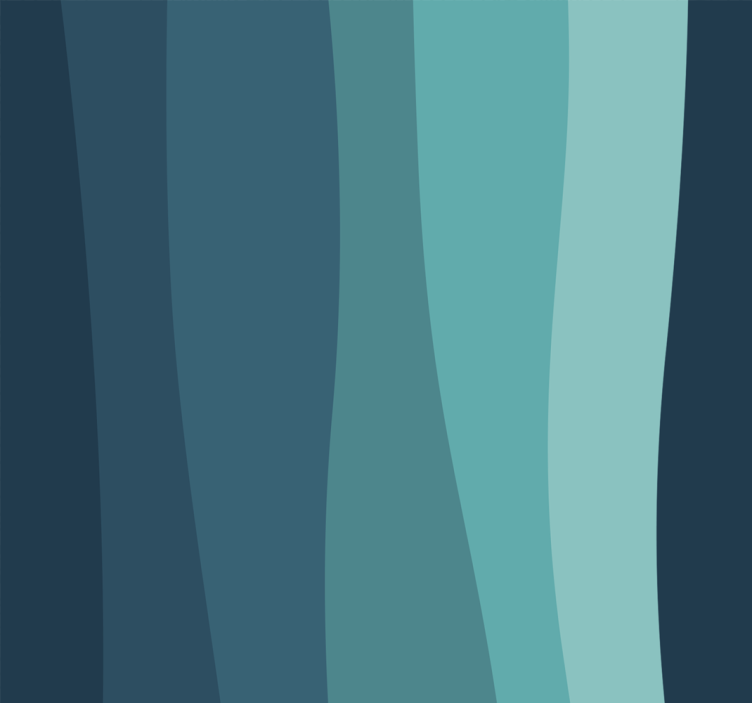 3d tapet kurviga havsvågor - Tenstickers