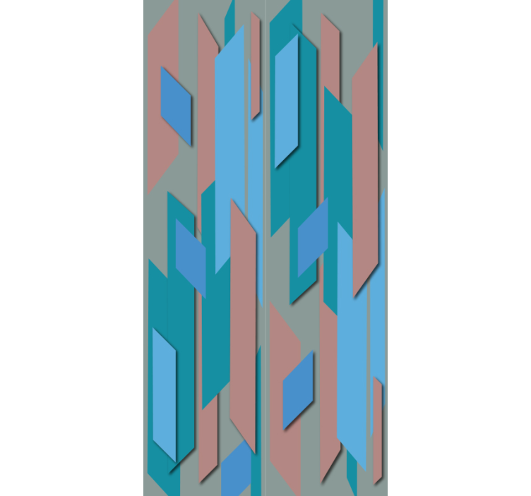 Blå lagunabstrakt tapet - Tenstickers